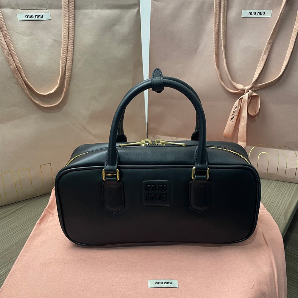 MIUMIU Large Arcadie Leather Bag(HIGH-END GRADE)
